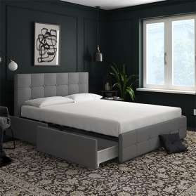 Rafferty upholstered deals king bed