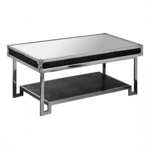 Medio Mirror Effect Top Coffee Table With Steel Frame - UK