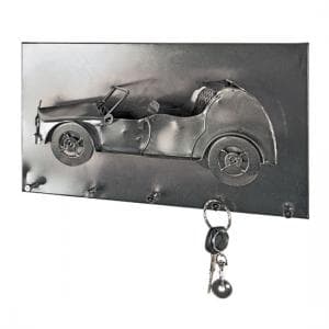 Cabrio Wall Mounted Coat Rack In Black Nickel With 5 Hooks - UK