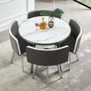 High Gloss Dining Table & 4 Chairs Sets UK | Furniture in Fashion