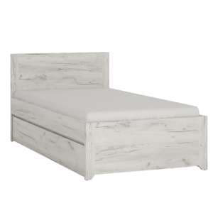 Alink Wooden Single Bed With Guest Bed In White - UK