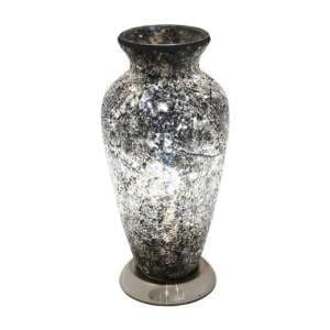 Apollo Mosaic Glass Vase Table Lamp In Black - UK