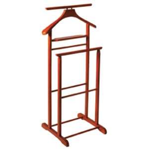 Clarkdale Wooden Valet Stand In Cherry - UK