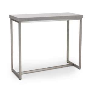 Delta Rectangle Console Table With Brushed Steel Base - UK