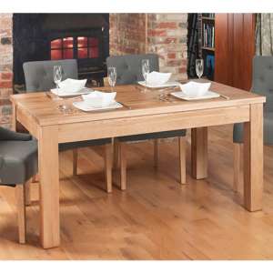 Fornatic Extending Wooden Dining Table In Mobel Oak - UK