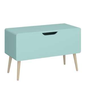 Giza Wooden Toy Box In Cool Mint - UK