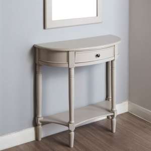 Heritox Curved Console Table 1 Drawer In Vintage Grey - UK