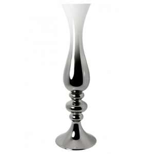 Hutton Large White And Silver Vase - UK