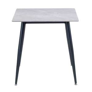 Luna Sintered Stone Dining Table Square In Rebecca Grey - UK