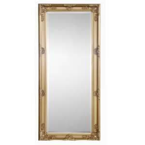 Padilla Lean-to Dress Mirror In Golden Wooden Frame - UK