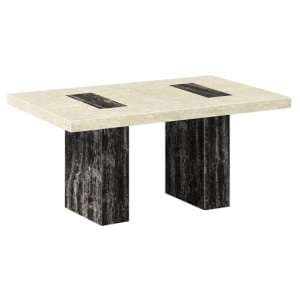 Panos Marble Dining Table In Natural And Lacquer - UK