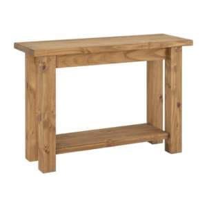 Torsal Wooden Console Table In Waxed Pine - UK