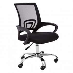 Velika Home And Office Chair With Armrest In Black - UK