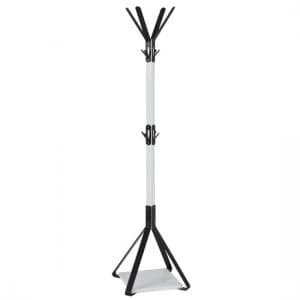 Zelena Metal Coat Stand In White And Black - UK