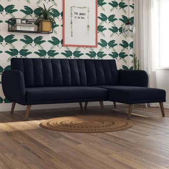 Sectional sofa store with wooden legs