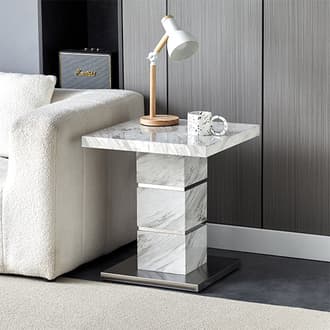 Marble effect on sale lamp table