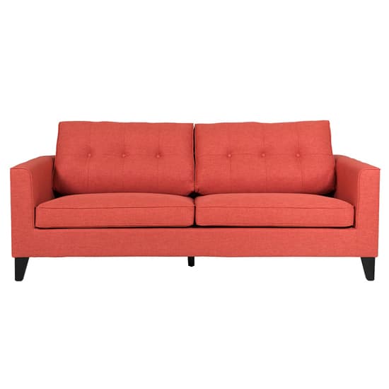 Astride Fabric 3 Seater Sofa In Rust | Furniture in Fashion