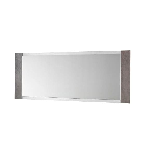 Basix Wall Mirror In Dark And White Marble Effect Gloss | Furniture in ...