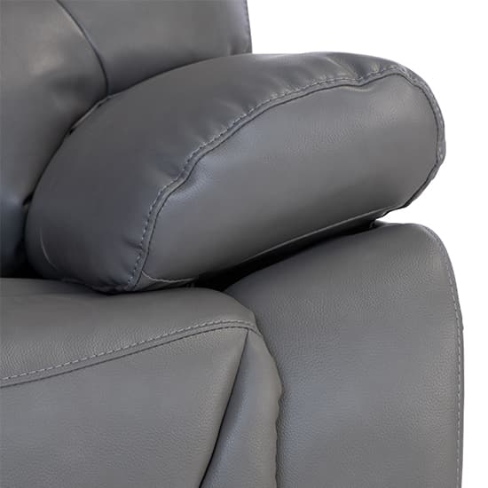 Darla Leather Electric Recliner 2 Seater Sofa In Grey Furniture In Fashion 8151