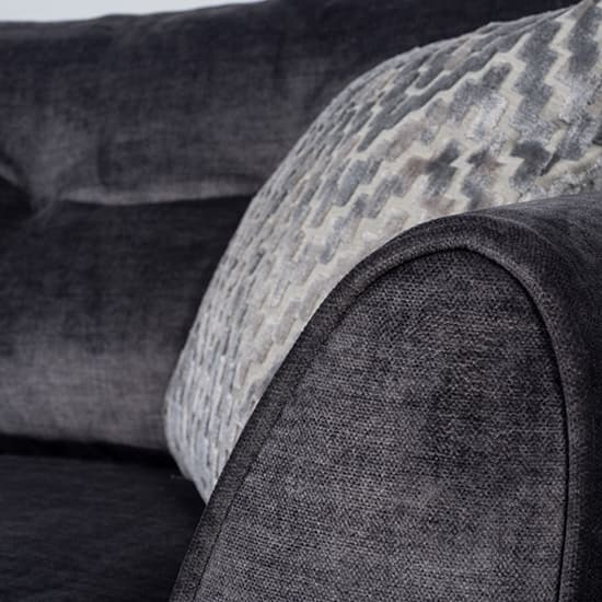 Hesperia Fabric 1 Seater Sofa In Graphite With Oak Feets | Furniture in ...