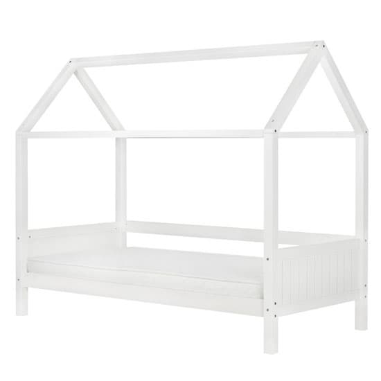 Home Wooden Single Bed In White | Furniture in Fashion