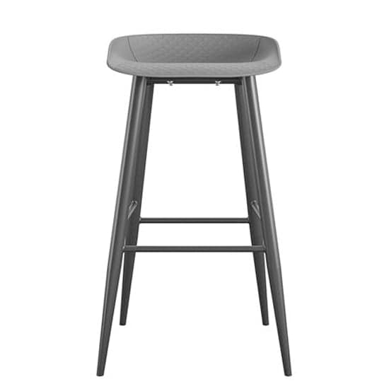 Necton Riley Charcoal Grey Bar Stools In Pair | Furniture In Fashion