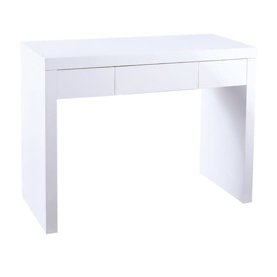 Puto High Gloss Dressing Table With 1 Drawer In White | Furniture in ...