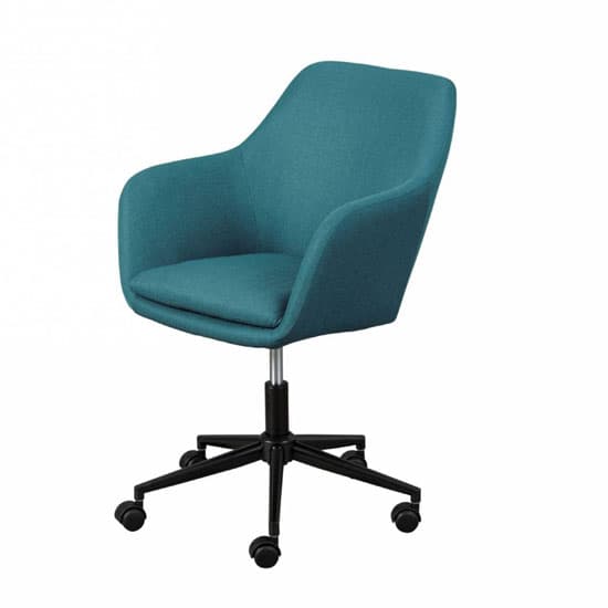 Workrelaxed Fabric Office Swivel Chair In Petrol | Furniture in Fashion