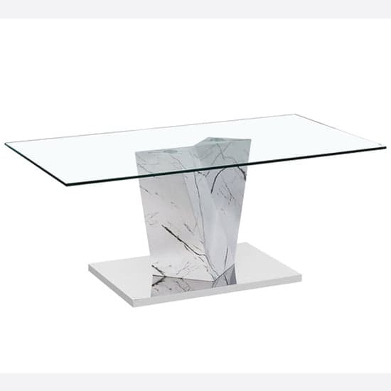 Marble base glass top coffee deals table