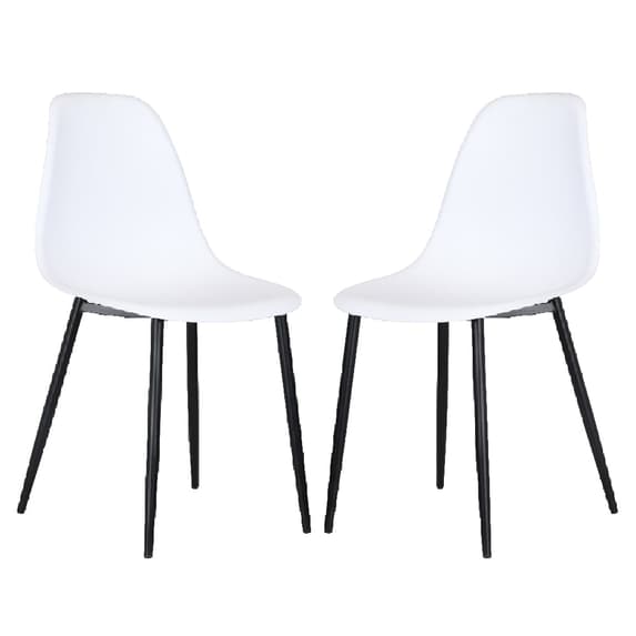 White plastic dining on sale room chairs