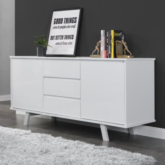 White gloss 2024 kitchen sideboard