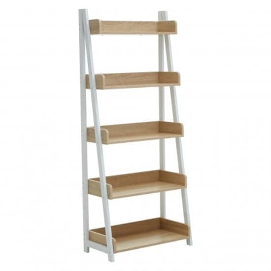 5 tier deals wooden ladder shelf