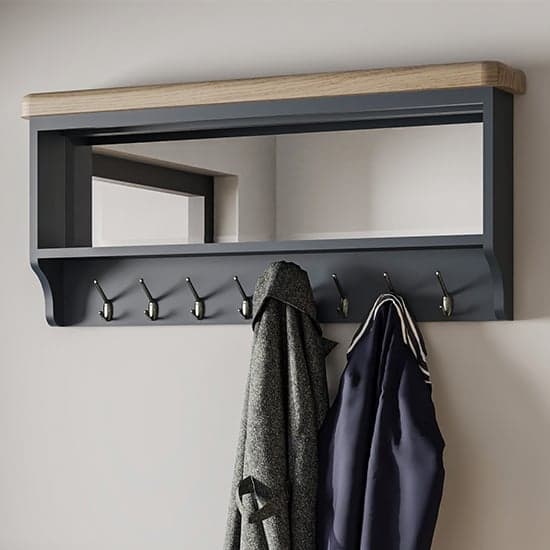 Hallway coat deals rack with shelf