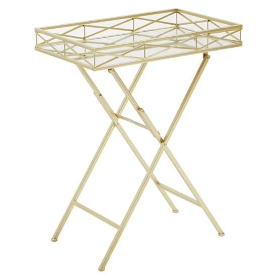 Gold metal deals tray table