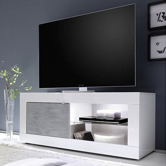 Cement tv deals console