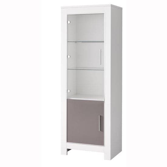 Lorenz high gloss white deals display cabinet