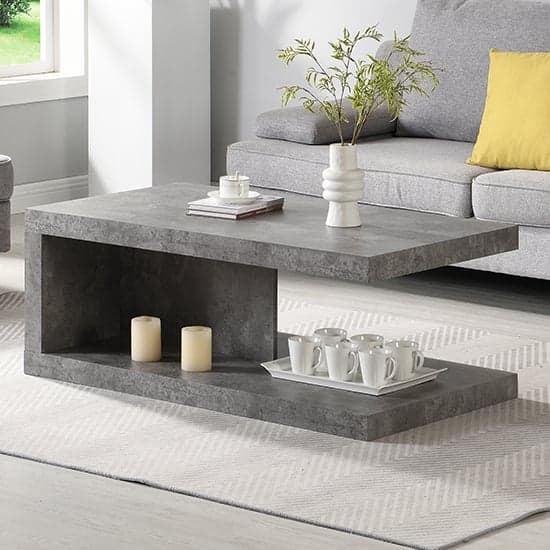 Concrete modern coffee deals table