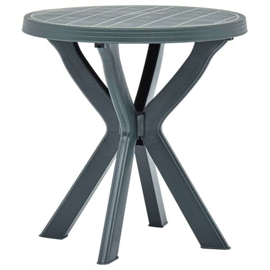 Round green online plastic garden table