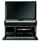 Elements Small Glass TV Stand With 1 Glass Door In Grey_6