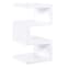 Trio High Gloss 2 Tier Side Table In White_2