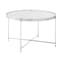 Alluras Silver Glass Side Table With Chrome Frame_3