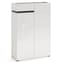 Belfort High Gloss Shoe Cabinet 2 Doors In White And Slate Grey_2