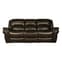 Claton Recliner 3 Seater Sofa In Brown Faux Leather_2