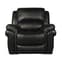 Claton Recliner Sofa Chair In Black Faux Leather_2