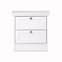 Country Wooden Bedside Cabinet In White With 2 Drawers_4