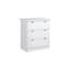 Country Chest Of Drawers In White With 3 Drawers_3