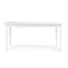 Country Extendable Dining Table Rectangular In White_3