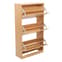 Envy Wooden Shoe Cabinet With 3 Drawers In Natural Oak_4