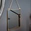 Handan Square Narrow Edged Hanging Wall Mirror In Gold Frame_2