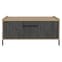 Heswall Wooden Coffee Table In Washed Oak And Carbon Grey_3